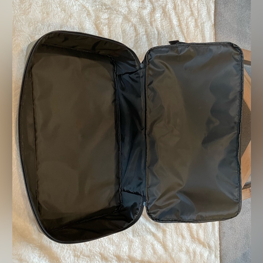 BEIS Black Travel Duffle Bag with Leather Trim - Picture 6 of 6